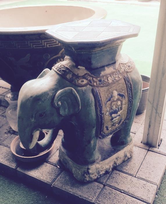 Wonderful elephant garden seat