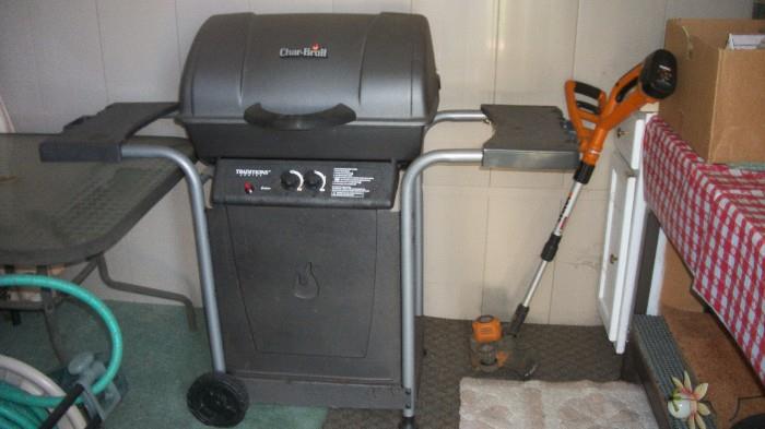 char broil gas grill and lawn edger