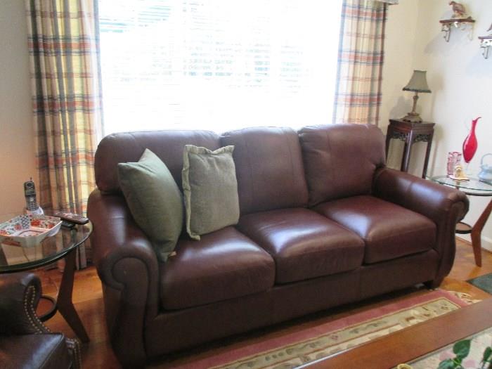 Like New Premium Leather Sofa! Excellent Condition