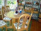 Kitchen table and six chairs