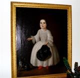 Antique English Painting. Oil on Canvas
36”W x 42”H $1750