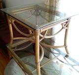 Glass Top End Table