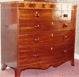 Georgian Bow-Front Chest, Circa 1840 - 1850