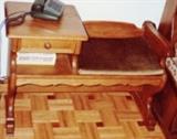 GERMAN TELEPHONE TABLE/BENCH