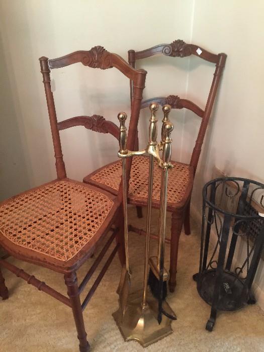 Antique American Cane Chairs