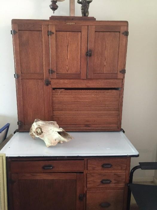 Hossier Cabinet and Skull