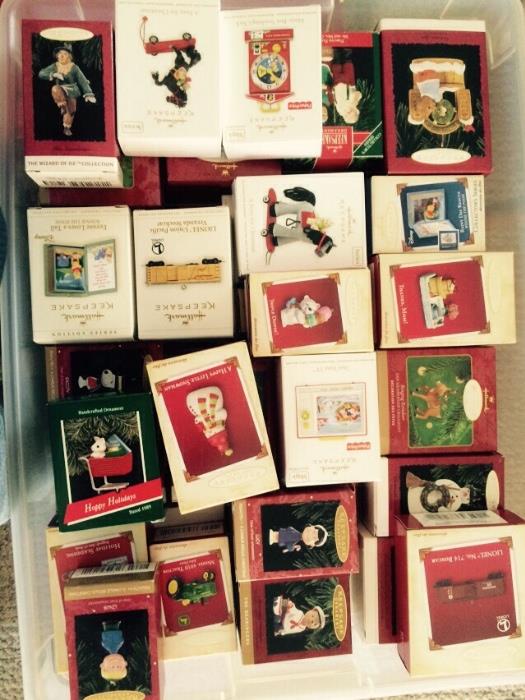 Over 1000 hallmark ornaments, all have been looked up on ebay and are priced under sold prices 