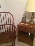           Maple chair & side table