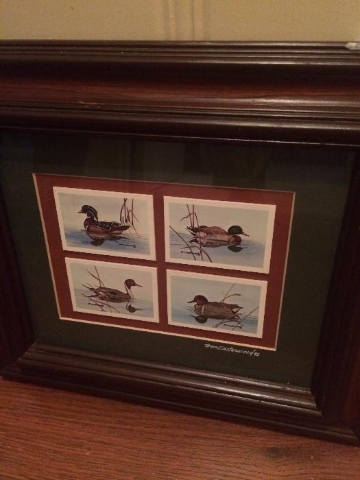        Don Easterwood '92 framed duck prints