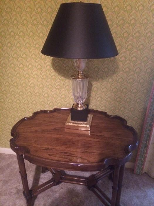 One of two small side table; one of several lamps