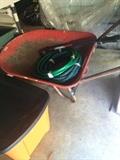              Wheel barrow & hoses