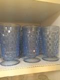          Blue glass ware