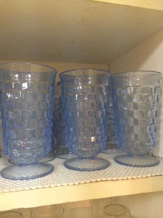          Blue glass ware