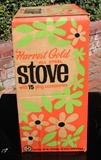 Harvet gold gold all steele toy stove originial box