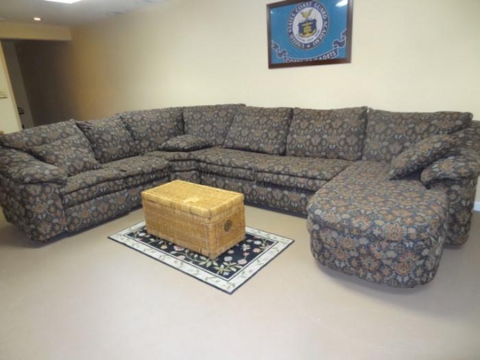 4 Piece Sectional - 104"L X 149" - Lounge Section-53" - Seat Depth 21"
