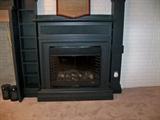 Charmglow electric fireplace insert. You can enable the fire with heat or fire only.
