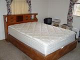 Full size bed. Mattress is Sealy Posturpedic Adornment.