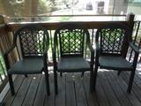 3 patio chairs