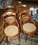 Victorian Carved Seat Chairs 