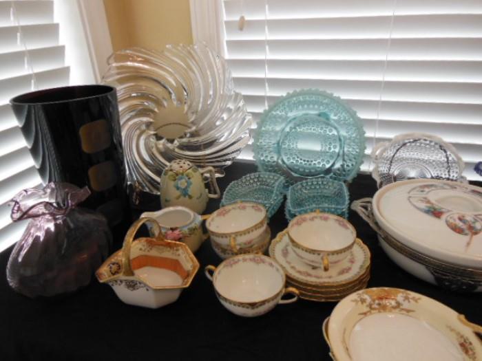 Vintage and Antique Glassware and collectibles