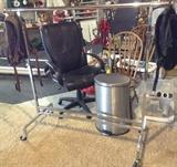 one of 3 clothes racks