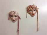 Ceramic - wall face masks - excellent condition