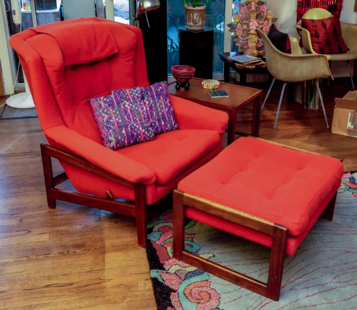 Folke Ohlsson for Dux Reclining Chair & Ottoman