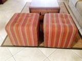 Matching ottomans
