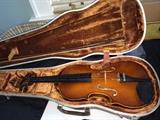 William Lewis and Son violin with bow in hard case--not sure what size, I'll check Tuesday!