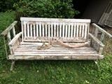 Vintage glider swing--needs paint job
