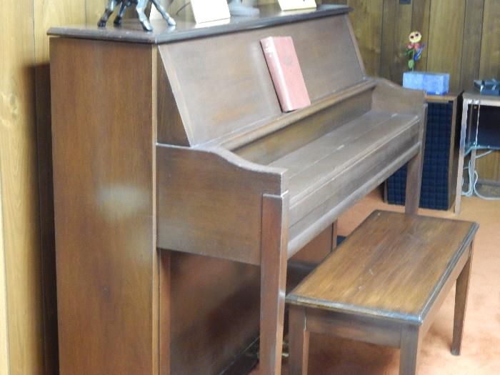 Vintage upright piano