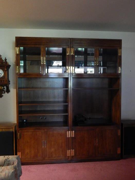 Henredon curio cabinet for display as well as storage.