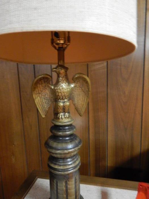 lamp with americana theme