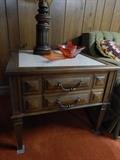 nice marble top end table