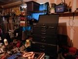 Garage contains all non-household items: compressors, HVAC, tools, ice machines. See listing above.
