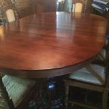Exquisite 11 foot long x 5 feet wide Dining room Table with Lion Head Claw Foot.