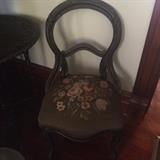 Victorian Chair with Needlepoint Seat