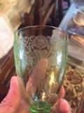 "Florentine Poppy" Green Depression Glassware More than a Set of this pattern
