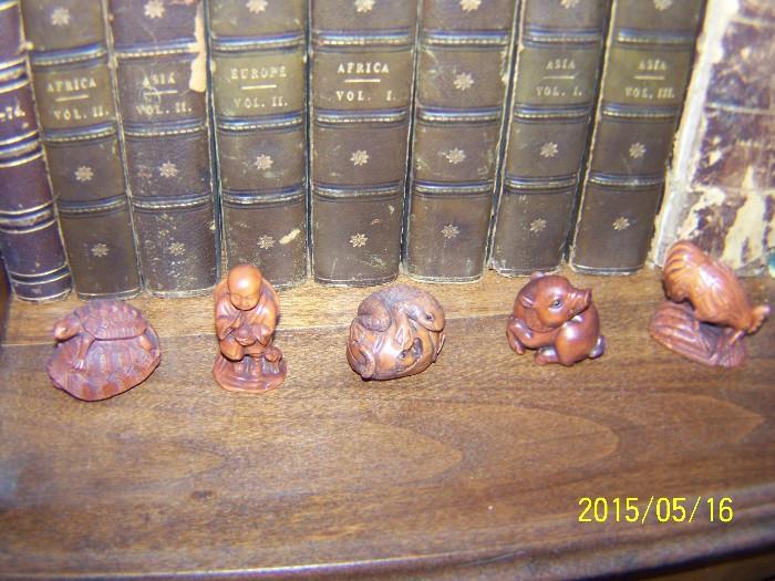 Asian Carvings and Books