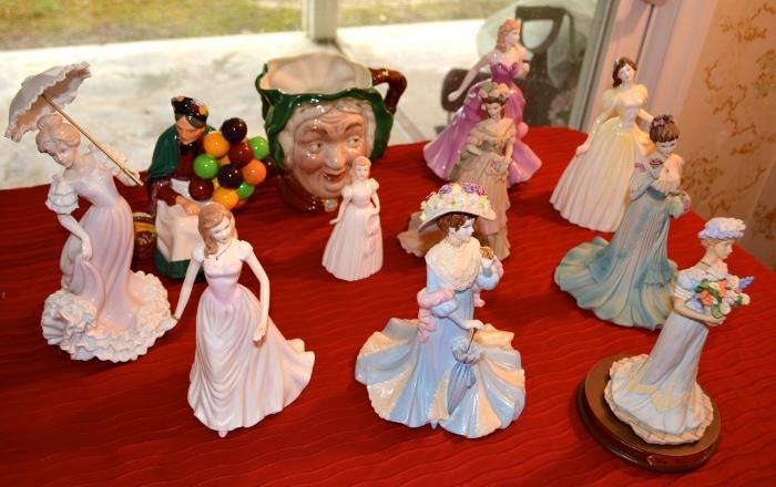 Figurines:  Coalport, Royal Doulton, and more! 