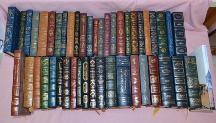 Easton Press Leather Bound Autographed Books