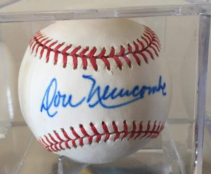 Don Newcomb autographed ball