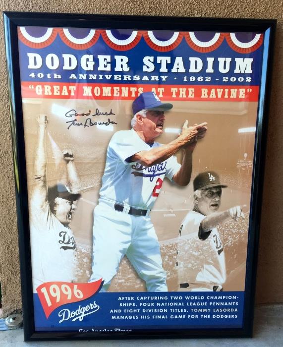Tommy Lasorda Autographed Poster!! 