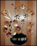 Vintage metal wall decoration art.