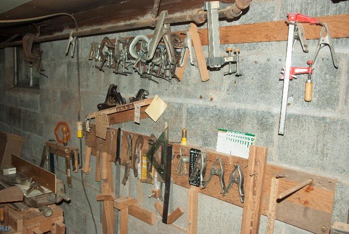 clamps and wood working tools