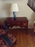 Cherry Hall lowboy rookwood lamp
