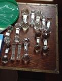 collection of cut glass knife rests $8-$18 each