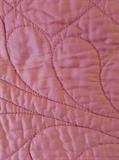hand made pink satin comforter oLD