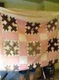 old hand made quilt