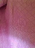 details of pink comforter